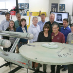 Margaret and avisory team with the Enterprise